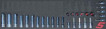 Picture of MOD.151SH45SM - 3/8" Torx and Deep Socket Set; 28Pc - Metric