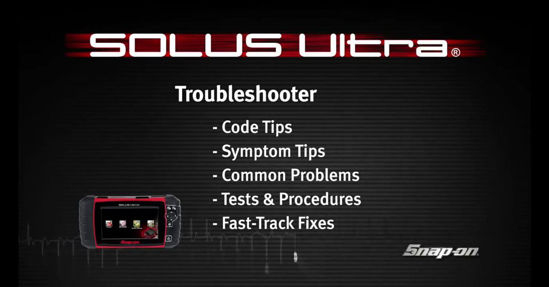 SOLUS Ultra Troubleshooter (Certain Vehicles)