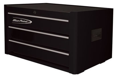 Picture of  KRB2003KZE3S-WO Top Chest 3Drw Textured Black - Silver PVC Trim