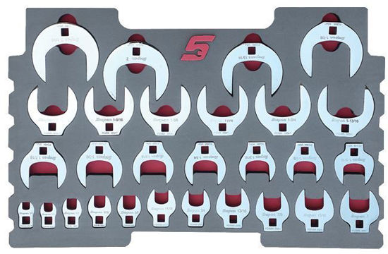 MOD.809SR43F 28pc 3/8" Crowfoot Wrench Set for KMC All Weather Top Chest