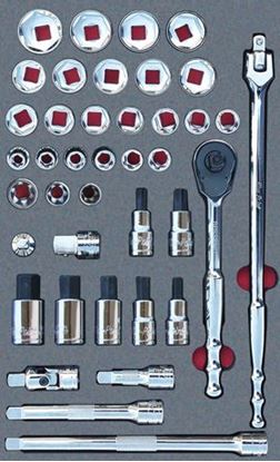 Picture of MOD.831SH42D - 1/2" Sockets & Accessories Set; 40Pc - Metric