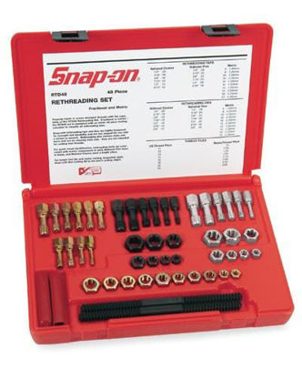 Snap-on - RTD48 - Master Rethreading Tap and Die Set; 48Pc