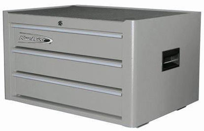 Picture of KRB2003KZE4S-WO Top Chest 3Drw Textured Grey - Silver PVC Trim