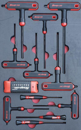 Picture of MOD.198SH42D-B - T & L Shape Ball Hex Wrench Allen Key Set; 20Pc - Imperial