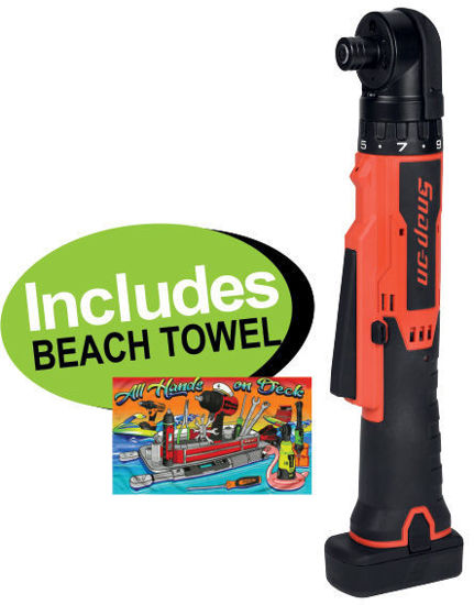 Picture of XXDEC140 14.4V Right Angled Screwdriver Tool + 2.5Ah Battery  Includes BEACH TOWEL