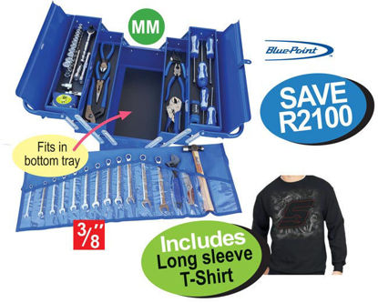 XXJUN206 3/8" Tool Set (51pc) In Mild-Steel Cantilever Includes Long sleeve T-Shirt