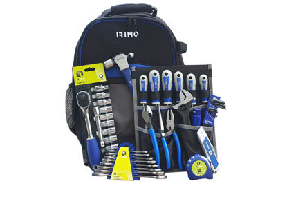 Irimo - IR9022-BP1-SET2-WO - Utility Tool Set with 1/2" Sockets in Laptop Backpack; 43Pc