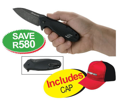 Snap-on XXDEC234 HI-JINXTM Black Folding Knife Includes CAP