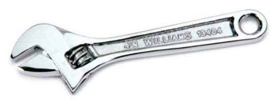 Williams - WIL13404A - Chrome Adjustable Wrench 4" / 100mm