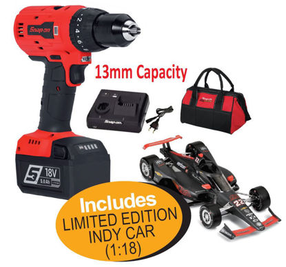 Snap-on 18V Brushless CORDLESS Drill Kit Includes LIMITED EDITION INDY CAR (1:18)
