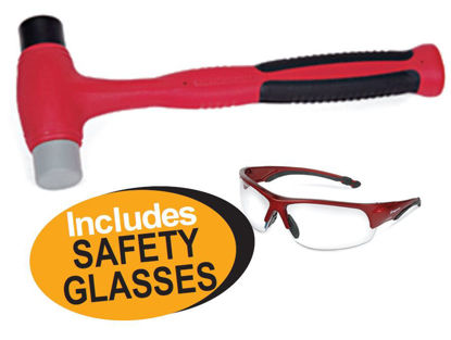 Snap-on  XXJUL119 Plastic-Tipped (680g) Comfort Grip Hammer Includes SAFETY GLASSES