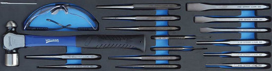 Snap-on Blue - MOD.396WH45SWM - Hammer, Punches and Chisels Set; 18Pc