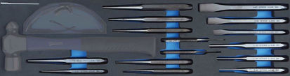 Snap-on Blue - MOD.396WH45S16WM - Punches and Chisels Set; 16Pc