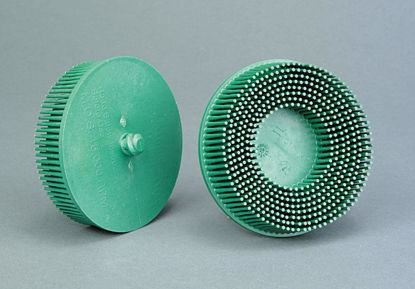 Picture of MMM07526-EA - 3" Roloc® Bristle Disc Assortment - Green, Coarse