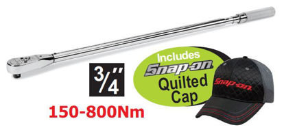 Snap-on XXMAR211 3/4" Torque Wrench Adjustable Click Type Includes Snap-on Quilted Cap