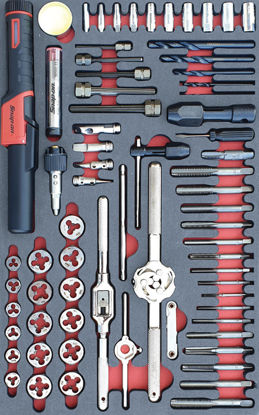 Snap-on Blue - MOD.958SH42D- Tap & Die Set, Soldering Irona and Extractor Set; 62Pc - Metric