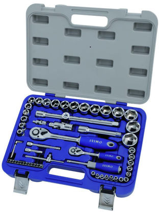 Irimo - IR129-58-4 - 1/4" and 1/2" Combination Sockets and Accessories Set; 58Pc - Metric