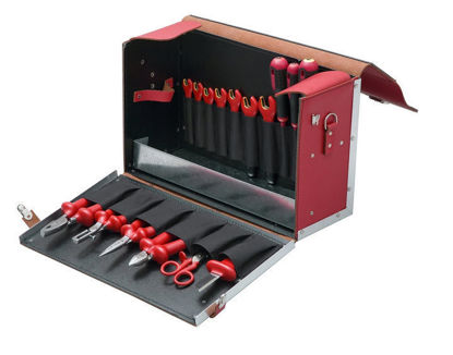 Bahco - B-3045V - Insulated 1000V Toolset within Leather Bag; 19Pc