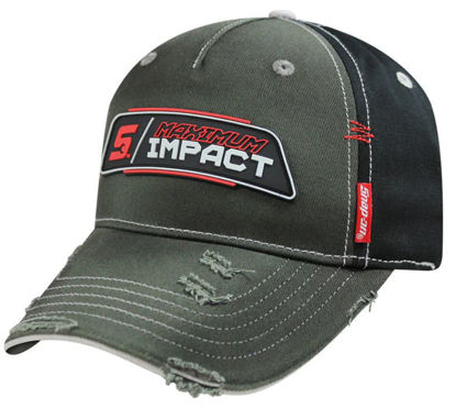 Snap-on Clothing - CSN07-7907 - Cap - Max Impact Distressed Grey / Black / Red; Adjustable
