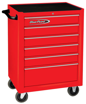 Blue-Point -  KRB2006KZE1S-WO Red KRB2006 Standard 6 Drawer Roll Cabinet
