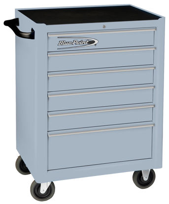 Blue Point - KRB2006KZE4S-WO - 6Drw Standard Roll Cabinet Textured Grey with PVC Trims