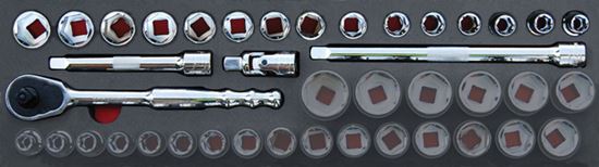 MOD.137SH45SF - 1/2" General Service Set; 19pc - Imperial