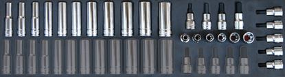 MOD.140SH45SF - 3/8" Deep Sockets and Torx Set; 26Pc - Imperial