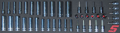 Picture of MOD.151SH45SC - 3/8" Torx and Deep Socket Set; 43Pc - Metric and Imperial