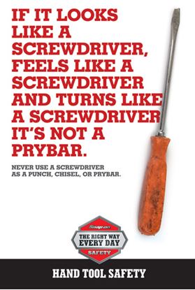Picture of EDUPOSTER-SCRPRY Screwdrivers & Prybars Educational Poster