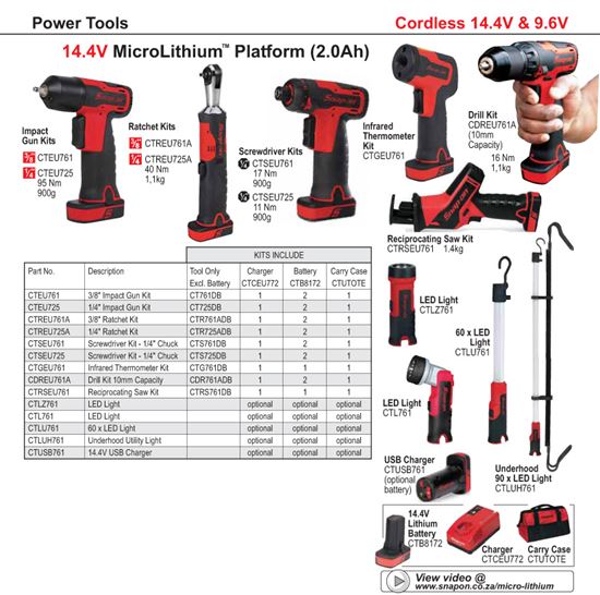 00-D 14.4V MicroLithium Platform (2.0 Ah)