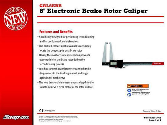 CAL6EBR Caliper Brake Rotor