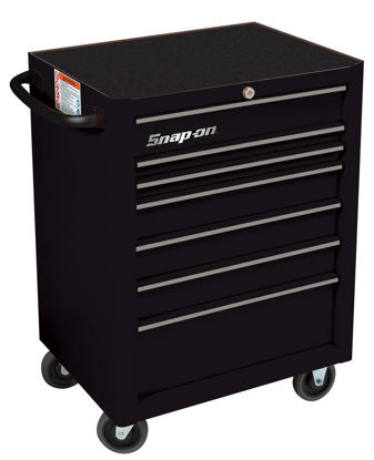 KRA2007KZUBS-WO Roll Cab 7Drw Black - Silver PVC Trim