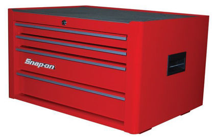Picture of KRA2004KZURS-WO - Standard 4 DrwTop Chest; Red with PVC Trims