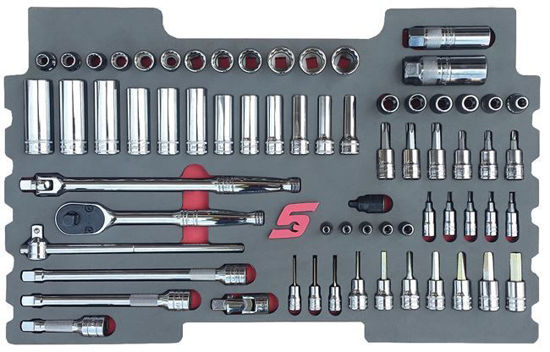 MOD.788SR43F 67pc 1/4" & 3/8" General Service Set for KMC All Weather Top Chest