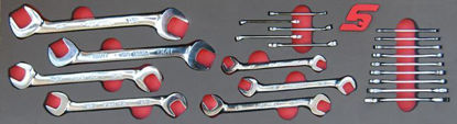 Snap-on - MOD.408SH45S - Stubby and Open End Comb Spanner Set; 21Pc - Imperial