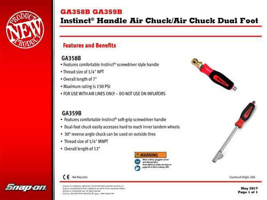 GA358B Instinct Handle Air Chuck