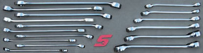 Picture of MOD.417SH45S -  Combination & Pipe Spanner Set; 16Pc - Metric