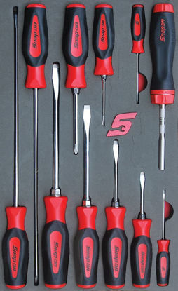 Snap-on - MOD.308SH42D - Screwdriver Set; Phillips; Flat; Ratcheting and Stubby; 11Pc