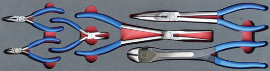 Snap-on Blue - MOD.746SH45S - Mini and Long Reach Plier Set; 6Pc