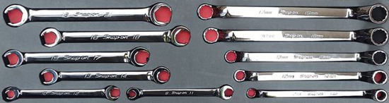 Snap-on - MOD.737SH45S - Pipe and Deep 60° Offset Spanner Set; 11Pc