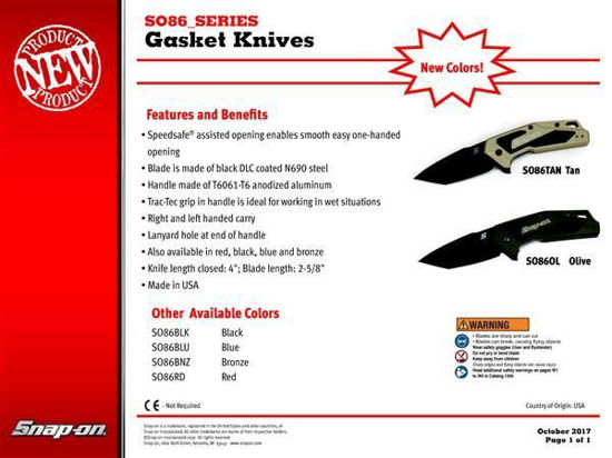 SO86_SERIES - Gasket Knife