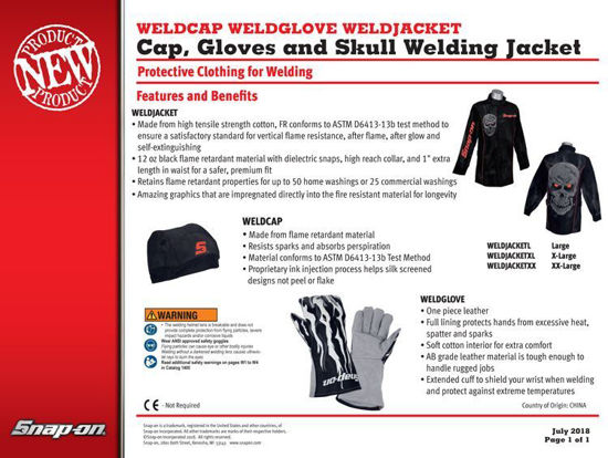 WELD CLOTHING Cap Glove Jacket