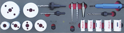 Picture of MOD.908SH45S - Hole Saw Kits / Deburring Set; 22Pc