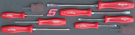 MOD.843SH45S  S/Dr HrdHdle Set 7Pc Red