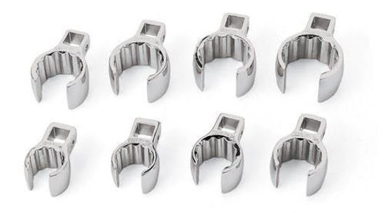 Snap-on - 208AN - 3/8" Drive Flank Drive® Deep 12Pt Flare Nut Crowfoot Wrench Set 5/8" - 1-1/6"; 8Pc
