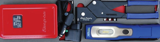 Snap-on Blue - MOD.152SH45S - Lead Light; Riveter and Drill Bit Set; 27Pc