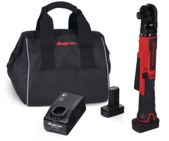 Snap-on - CTSR761U2-WO - 14.4V 1/4" MicroLithium Cordless Right Angle Screwdriver Kit (Red/Black)