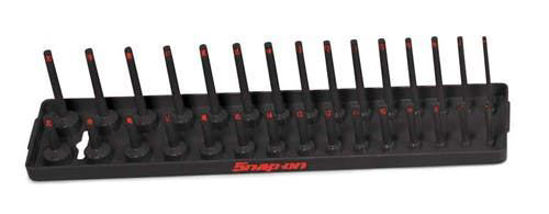 thumbnail image 2 of Snap-on KA383METRD 3/8″ Drive Metric 3-Row Post Socket Tray – Red Plastic 2 of 5