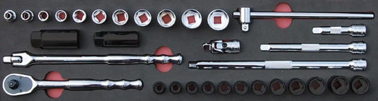 MOD.139SH45SF - 3/8" General Service Set; 18Pc - Imperial