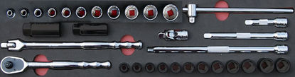 MOD.139SH45SFWD - 3/8" General Service Set (12Pt Williams Sockets); 18Pc - Imperial